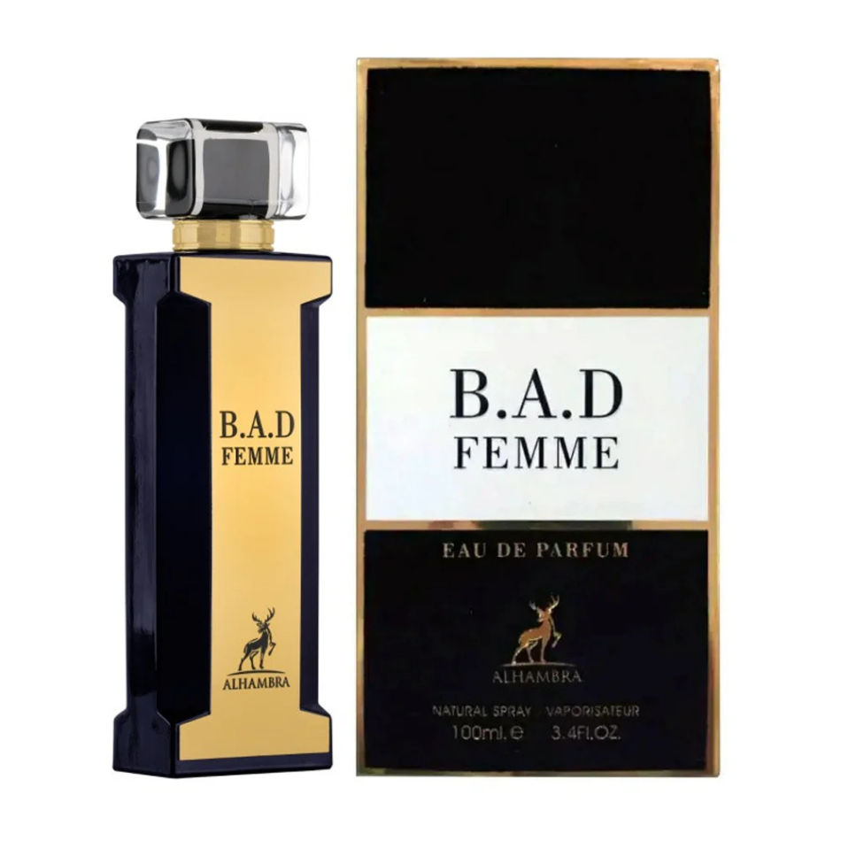 Maison Alhambra B.A.D Femme Eau De Parfum Spray for Women, 3.4 oz (100 mL)