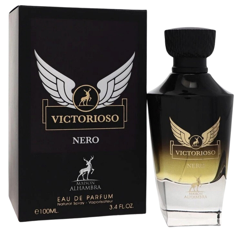 Maison Alhambra Victorioso Nero Eau De Parfum Spray for Men, 3.4 oz (100 mL)