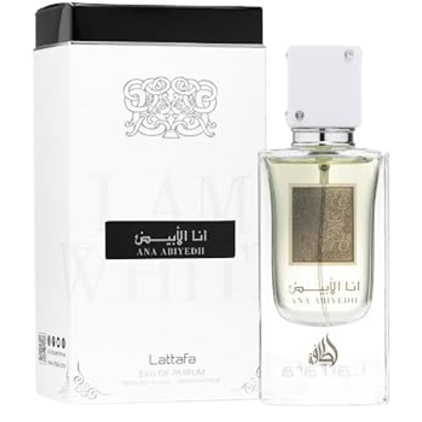 Lattafa Ana Abiyedh Perfume Spray, 100 mL (3.4 fl oz)