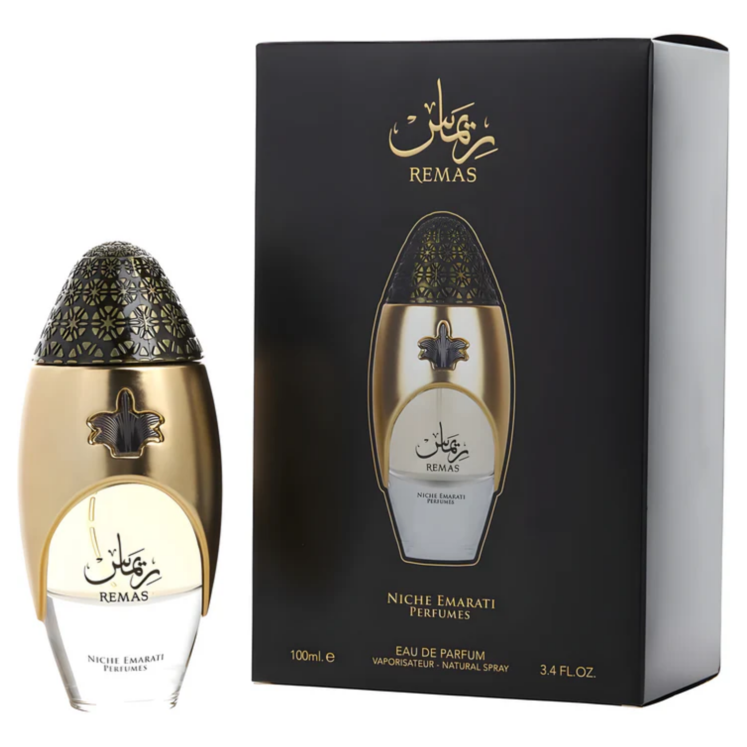 Lattafa Remas Eau De Parfum Spray, 3.4 fl oz (100 mL)