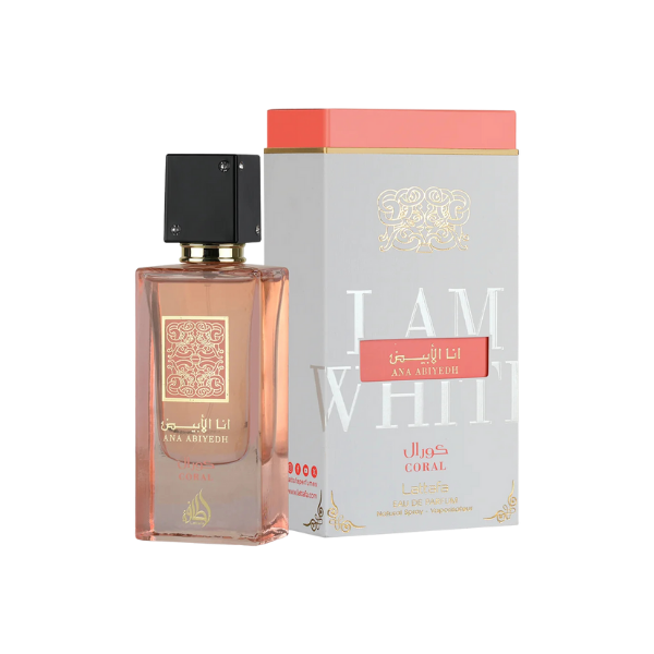 Lattafa Ana Abiyedh Coral Unisex Perfume Spray, 60 ml (2.04 fl oz.)