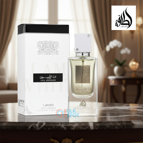Lattafa Ana Abiyedh Perfume Spray, 100 mL (3.4 fl oz)