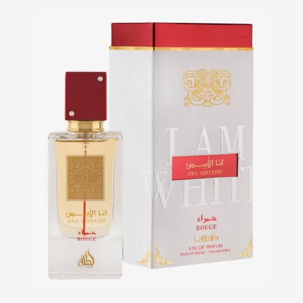 Lattafa Ana Abiyedh Rouge Perfume Spray, 60 mL (2.04 fl oz)