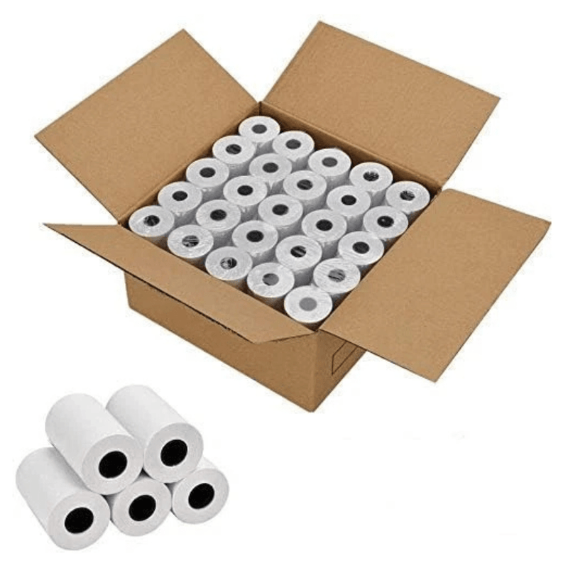 2 1/4" x 50' Thermal Paper Rolls - POS, Cash Register, Credit Machine (50 Rolls) - Bulk Depot