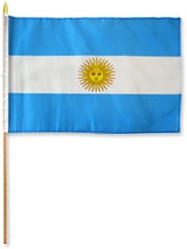 (12 Pack) 12 x 18 Argentina Flag With Stick