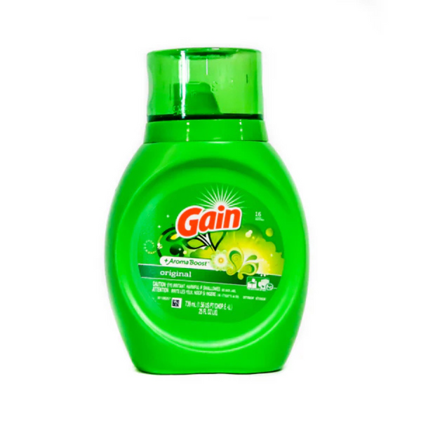 Gain Liquid Detergent Original or Moonlight Breeze Scent, 25oz Bottles - Case of 6