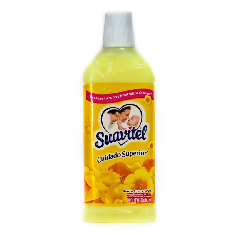 Suavitel Fabric Softener Aroma de Sol, 450ml Bottles - Case of 12