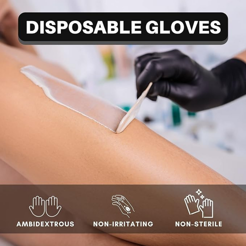 SafeGate Nitrile Disposable Gloves (Black)-Bulk Depot