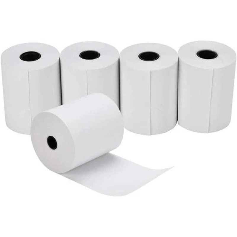 80mm x 50' Thermal Cash Register Paper, 3 1/8" (Pack of 50 Rolls) - Bulk Depot