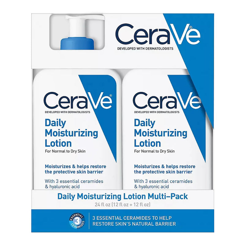 CeraVe Daily Moisturizing Lotion Normal to Dry Skin 12 OZ - 2 PK-Bulk Depot