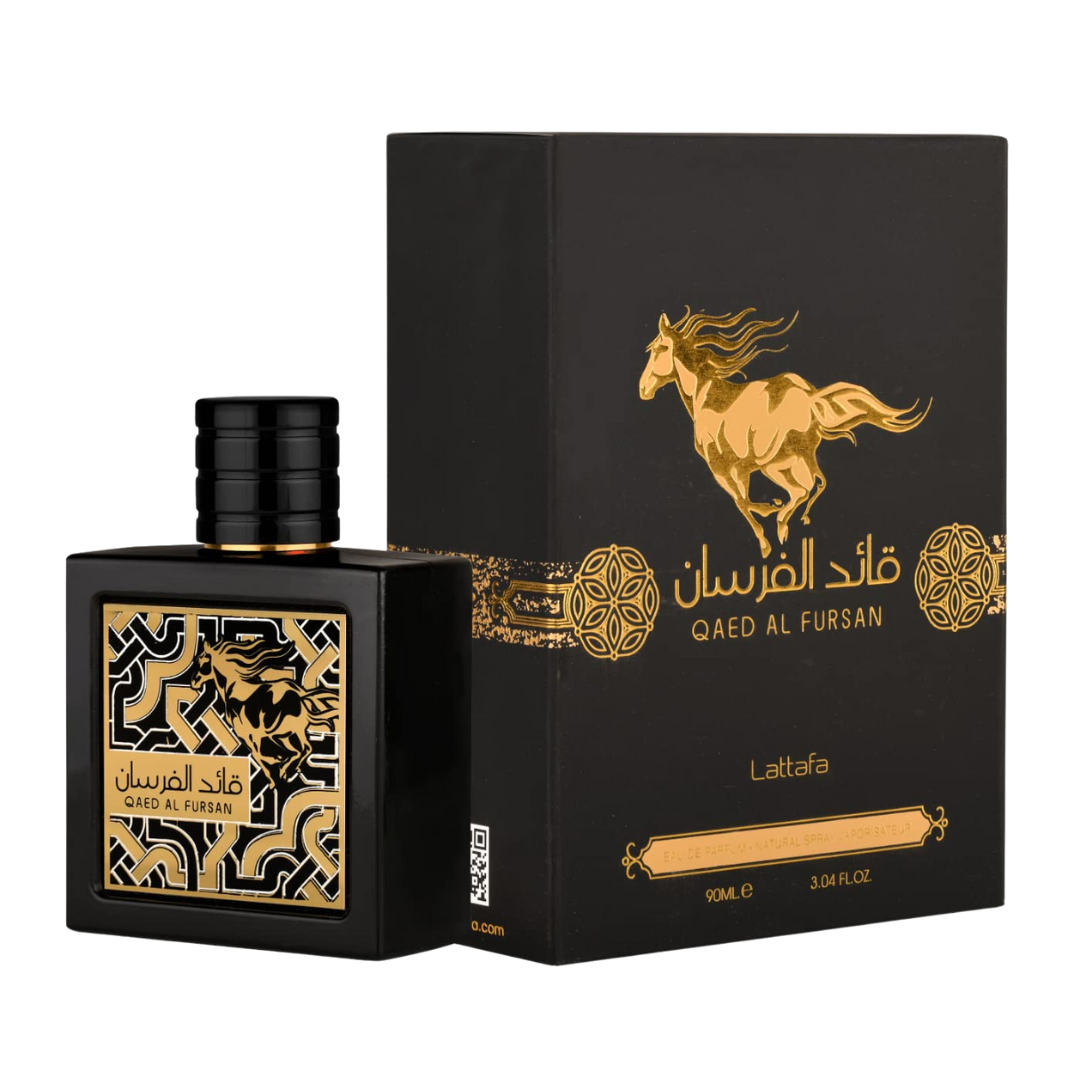 Lattafa Qaed Al Fursan Eau De Parfum Spray for Men, 3.04 oz (90 mL)
