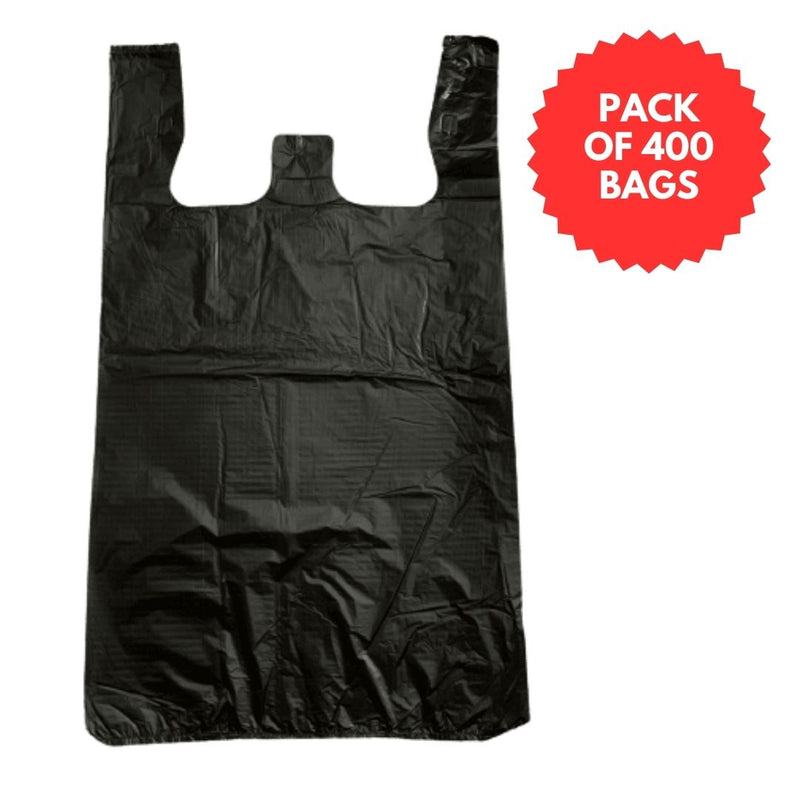 (Pack Of 400 Bags) 26" Black Plastic Pag-Bulk Depot