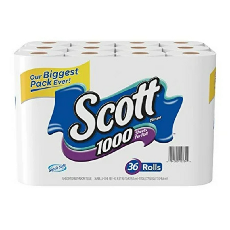 Scott Bath Tissue, 36 Rolls per Bundle