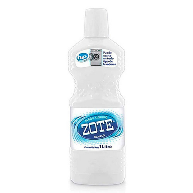 Zote Liquid Detergent 33.81 oz, White, Case of 12