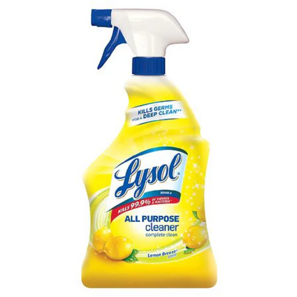 Lysol Trigger Cleaner 32 oz, Lemon Breeze, Pack of 12