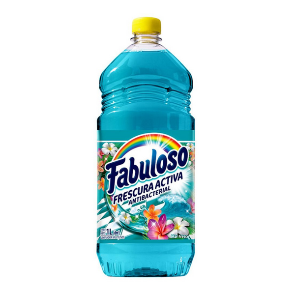 Fabuloso All-Purpose Cleaner, 1 Liter (33.8 oz), Ocean Fresh (Mar Fresco), Pack of 12