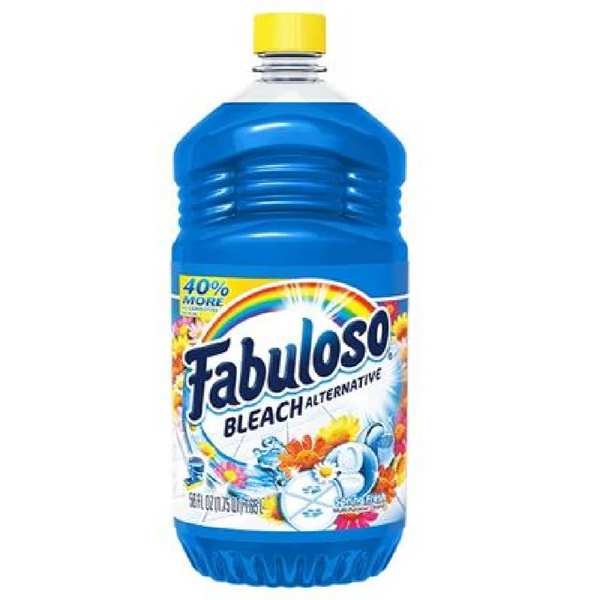 Fabuloso Multi-Purpose Cleaner with Bleach Alternative, Spring Fresh, 56 oz, Pack of 6