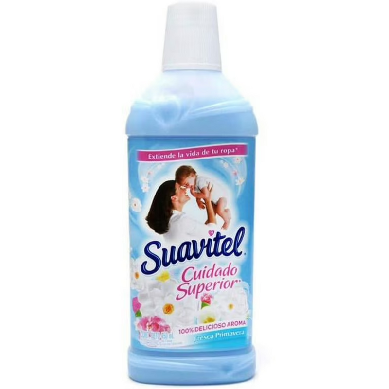 Suavitel Fabric Softener, Blue Premia, 450ml (15.2 oz), Pack of 12