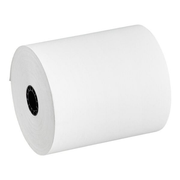 80mm x 50' Thermal Cash Register Paper, 3 1/8" (Pack of 50 Rolls)