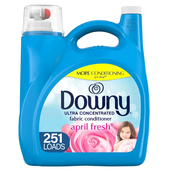 Downy Ultra Fabric Softener 170oz, April Fresh, Pack of 4 (HE Compatible)