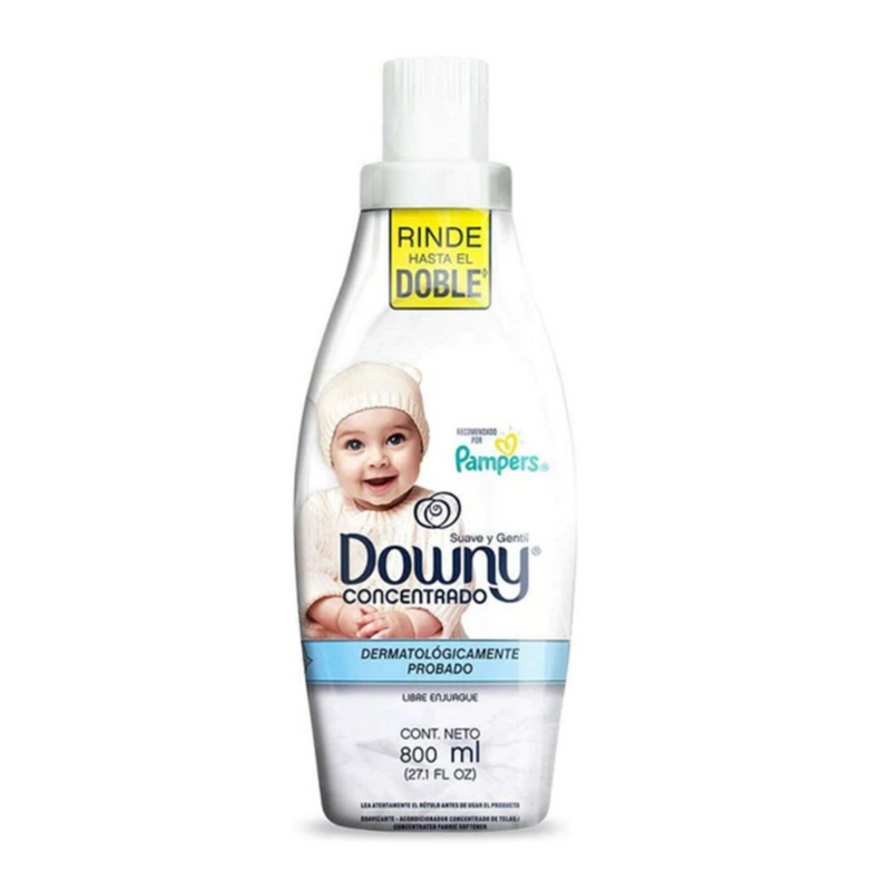 Downy Fabric Softener 800ml (27oz), Soft & Gentle, Pack of 9