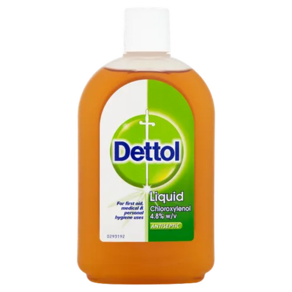 Dettol Antiseptic Liquid 500ml (16.9oz), Original, Pack of 12 (UK)