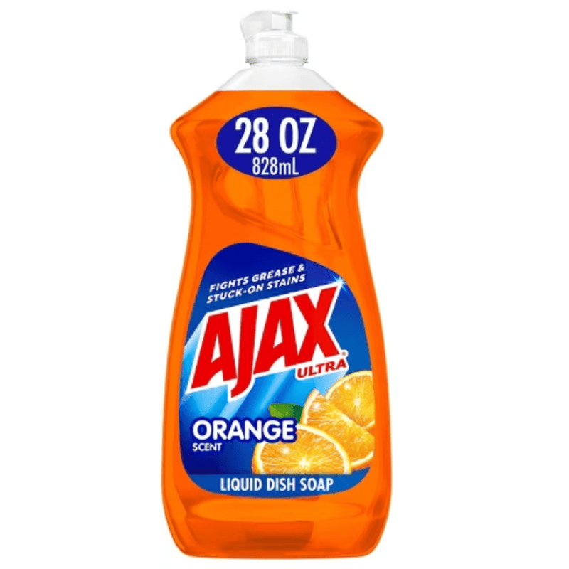 Ajax Liquid 28oz Ultra Triple Action (Orange), Pack of 9 - Bulk Depot