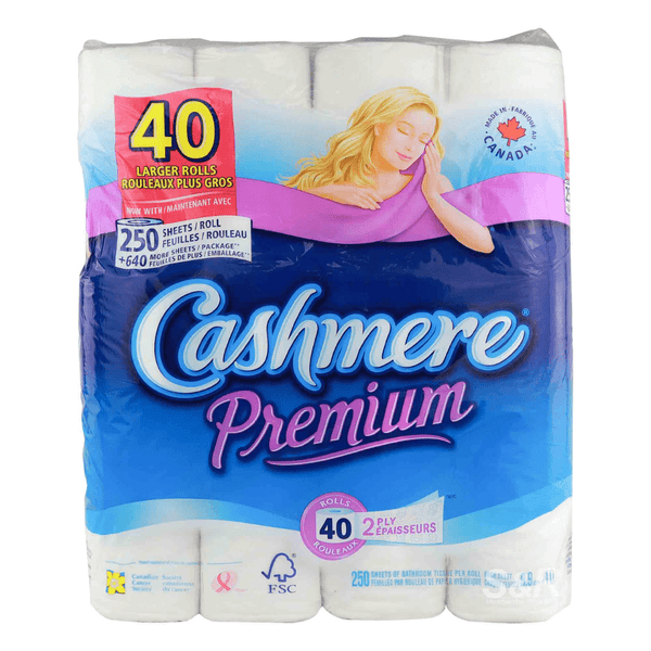 Cashmere Toilet Paper 250 Sheets, 2 - Ply, Premium, Pack of 40 (By Bundle) - Bulk Depot