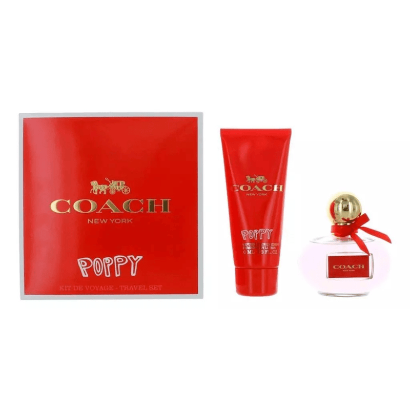 Coach Poppy Women's Fragrance Gift Set – Eau de Parfum & Body Lotion (3.3oz each) - Bulk Depot