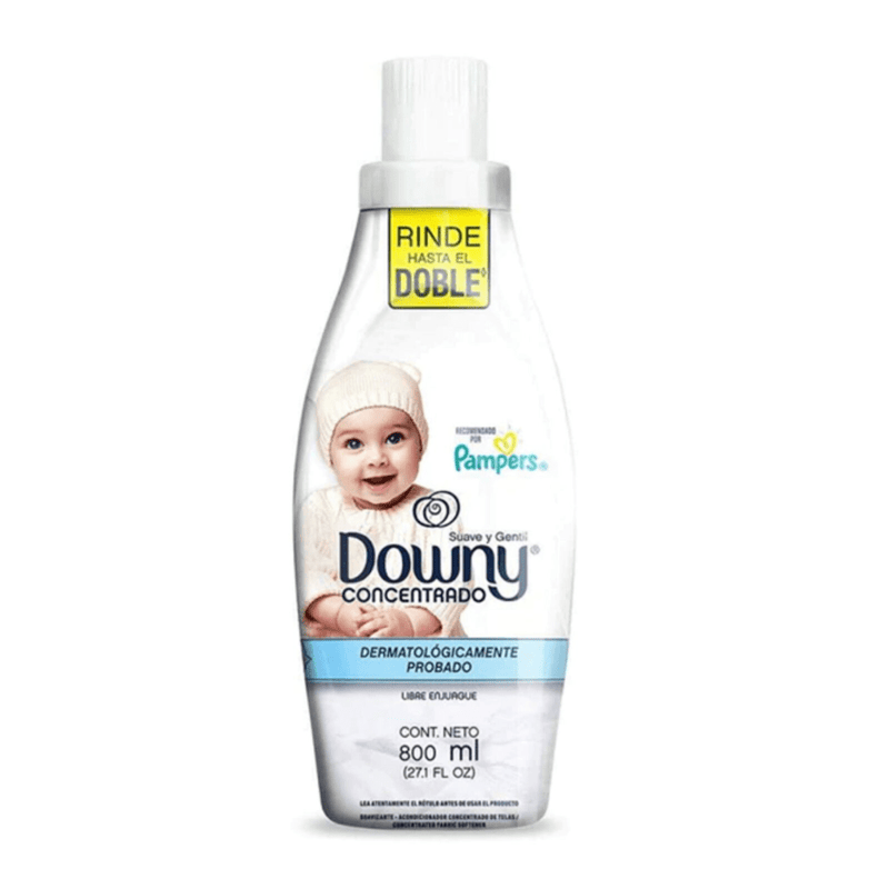 Downy Fabric Softener 800ml (27oz), Soft & Gentle, Pack of 9 - Bulk Depot