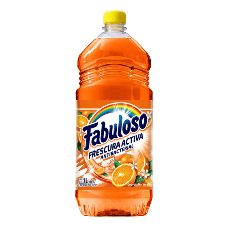 Fabuloso 1L (33.8 oz), Energy Orange, Pack of 12 (Energía Naranja) - Bulk Depot