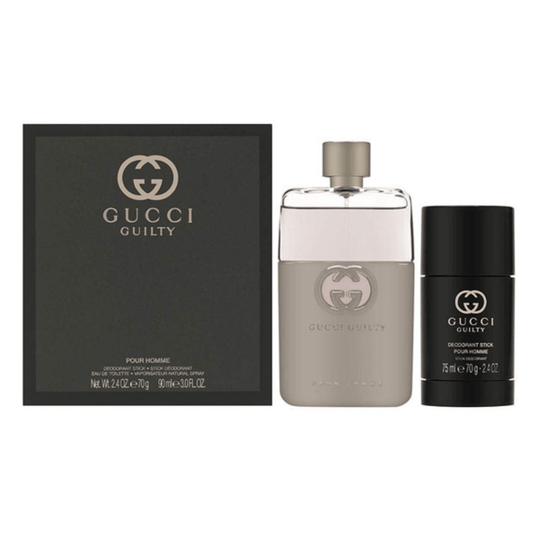 Gucci Guilty Pour Homme Men's Gift Set – Eau de Toilette & Deodorant - Bulk Depot