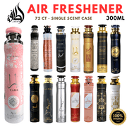 Lattafa Air Freshener 300mL - Master Case 72 CT (Single Scent, 15+ Fragrances) - Bulk Depot LLC