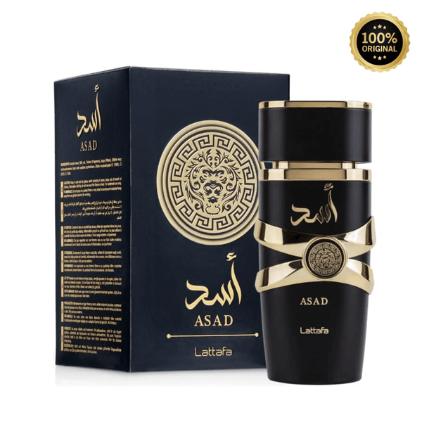 Lattafa Asad Black Perfume Spray, 100 mL (3.4 fl oz) - Bulk Depot