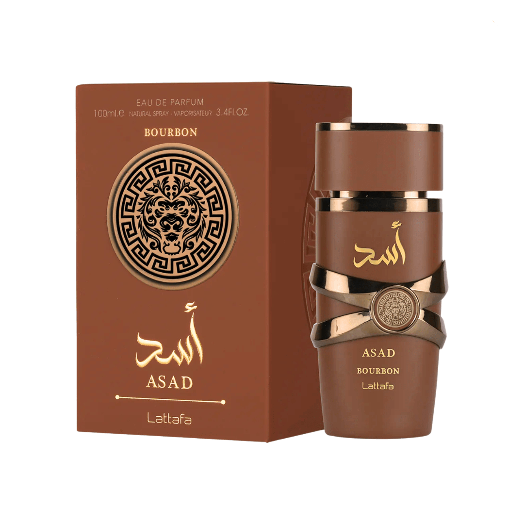 Lattafa Asad Bourbon Perfume Spray, 100 mL (3.4 fl oz) - Bulk Depot