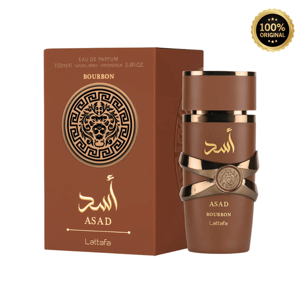 Lattafa Asad Bourbon Perfume Spray, 100 mL (3.4 fl oz) - Bulk Depot