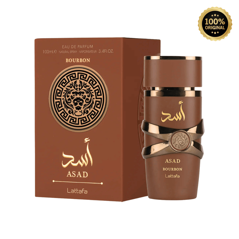 Lattafa Asad Bourbon Perfume Spray, 100 mL (3.4 fl oz) - Bulk Depot