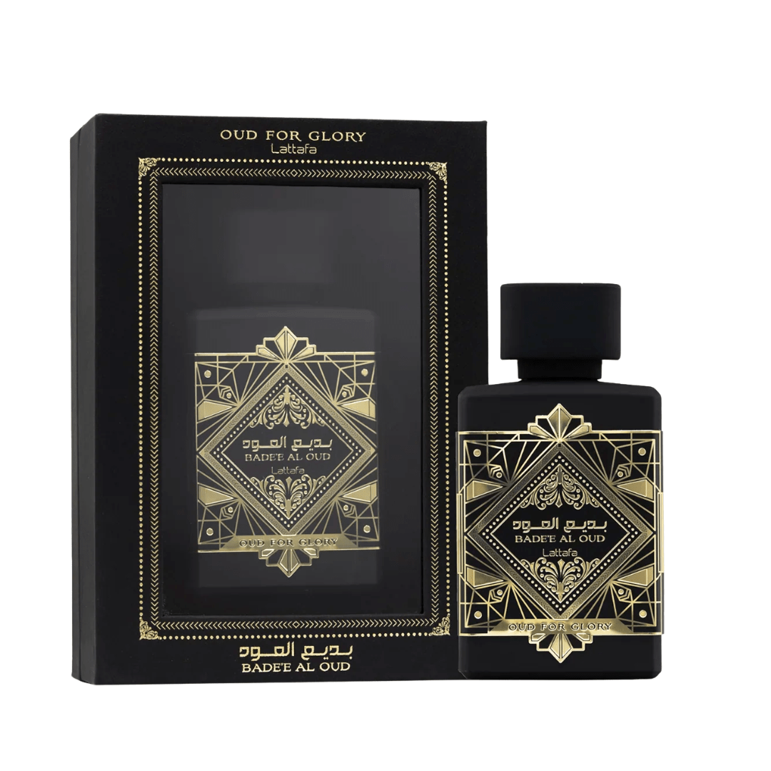 Lattafa Badee Al Oud Glory Perfume Spray, 100 mL (3.4 fl oz) - Bulk Depot