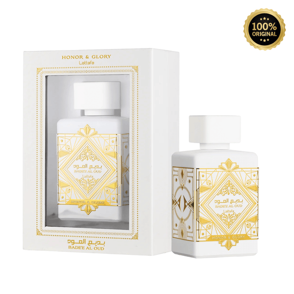 Lattafa Badee Al Oud Honor and Glory Perfume Spray, 100 mL (3.4 fl oz) - Bulk Depot