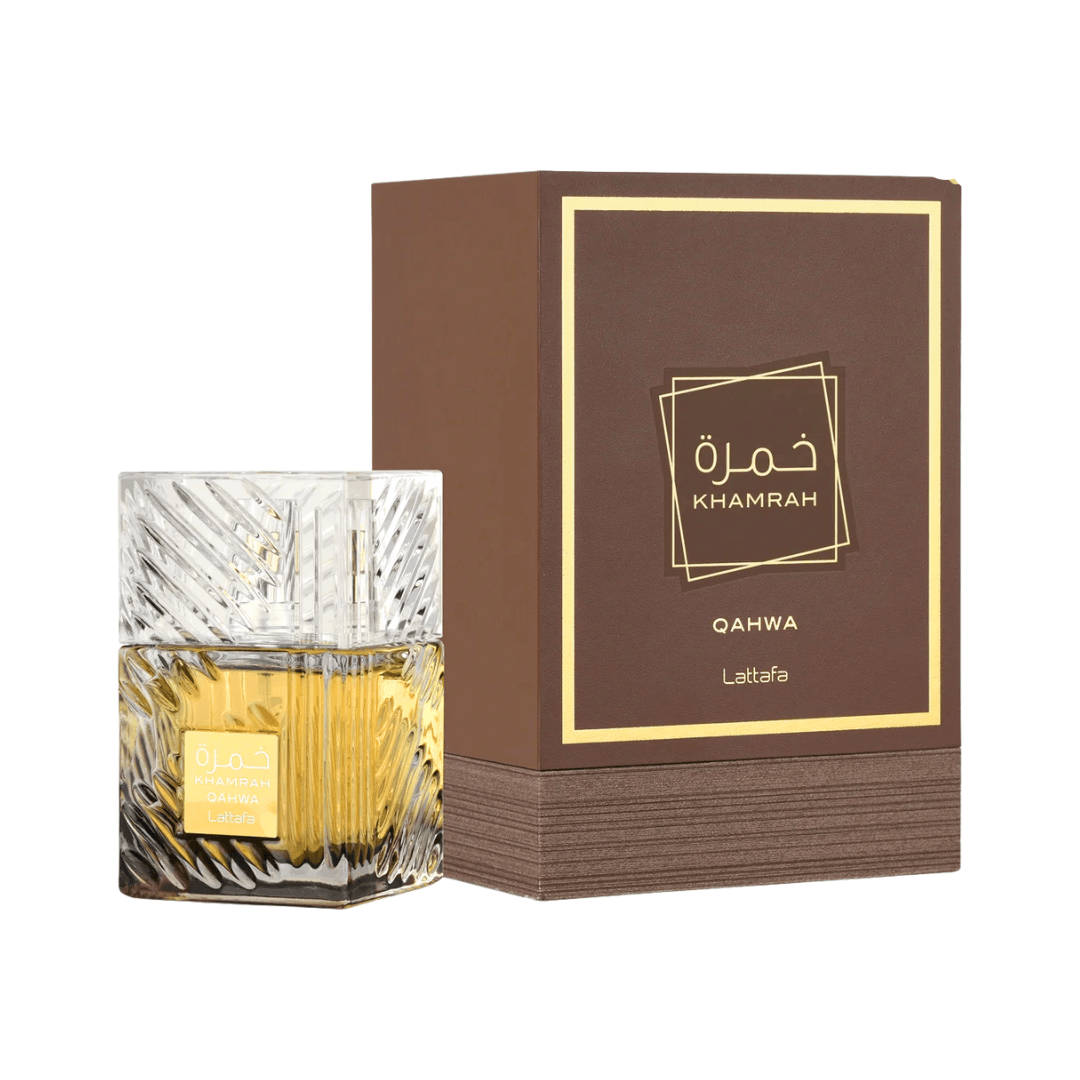 Lattafa Khamrah Qahwah Perfume Spray, 100 mL (3.4 fl oz) - Bulk Depot