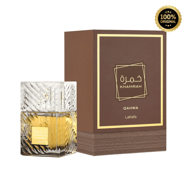 Lattafa Khamrah Qahwah Perfume Spray, 100 mL (3.4 fl oz) - Bulk Depot