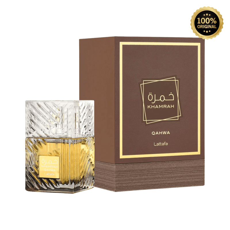 Lattafa Khamrah Qahwah Perfume Spray, 100 mL (3.4 fl oz) - Bulk Depot