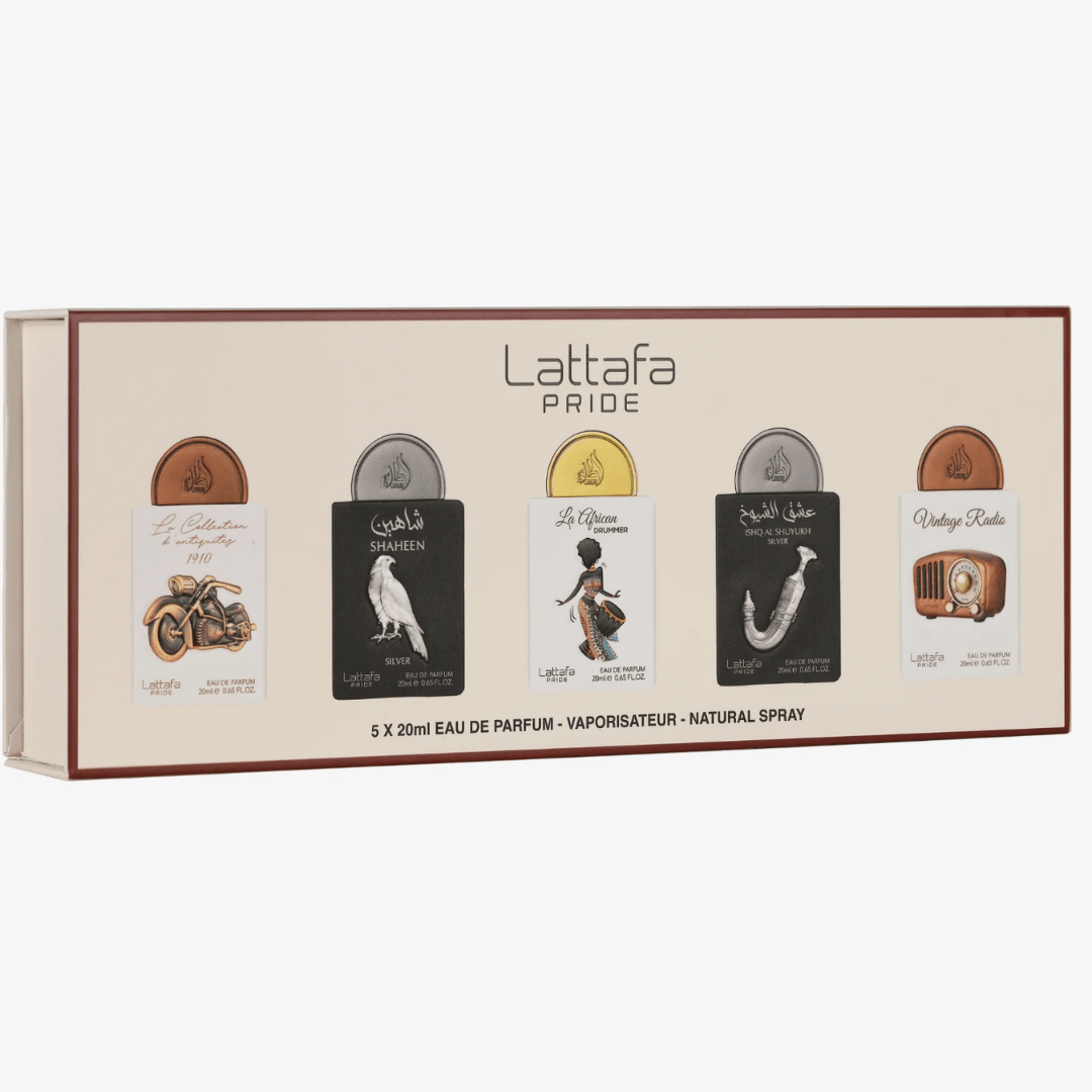 Lattafa Pride 5×20 mL Gift Set Eau de Parfum – Unisex Mini Collection - Bulk Depot LLC