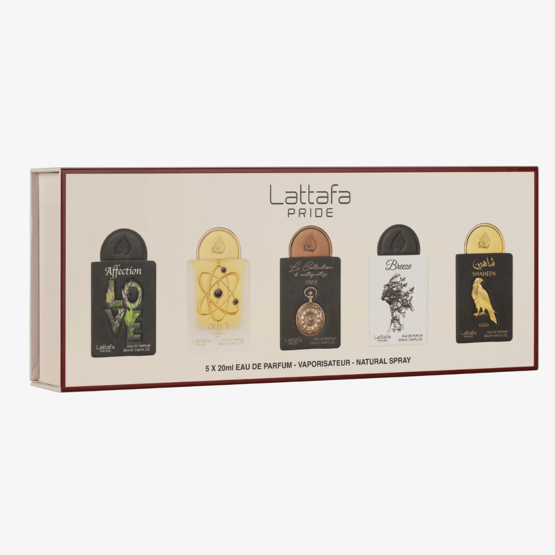 Lattafa Pride 5×20 mL Gift Set Eau de Parfum – Unisex Mini Collection (Affection Edition) - Bulk Depot LLC