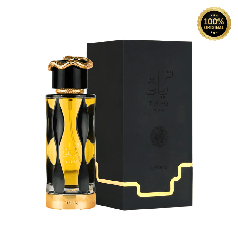 Lattafa Teriaq Intense Perfume Spray, 100 mL (3.4 fl oz) - Bulk Depot