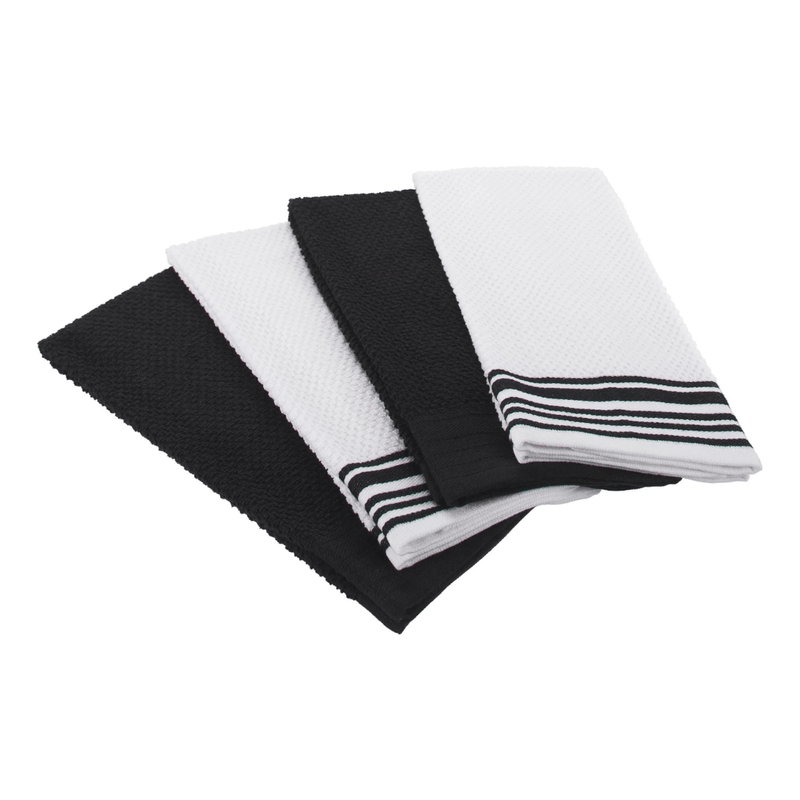 Mainstays Woven Kitchen Towels – 4 - Pack, 16” x 26” - Bulk Depot