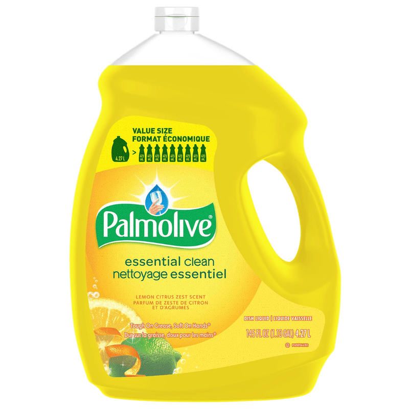 Palmolive Dish Liquid 4.27L (145oz), Lemon, Pack of 4 - Bulk Depot