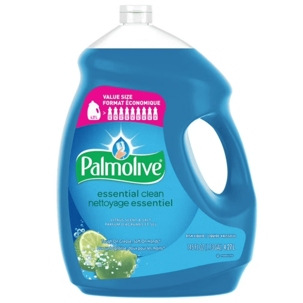 Palmolive Dish Liquid 4.27L (145oz), Salt & Citrus Clean, Pack of 4 - Bulk Depot