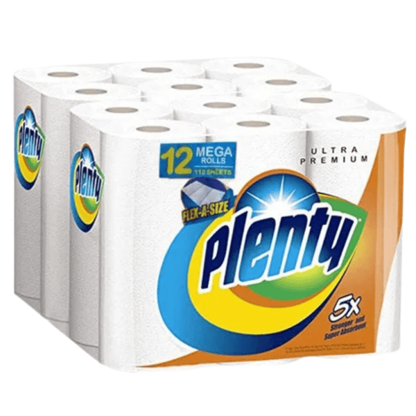 Plenty Paper Towels - 12 Double Rolls, 110 Sheets Per Roll - O - Bulk Depot