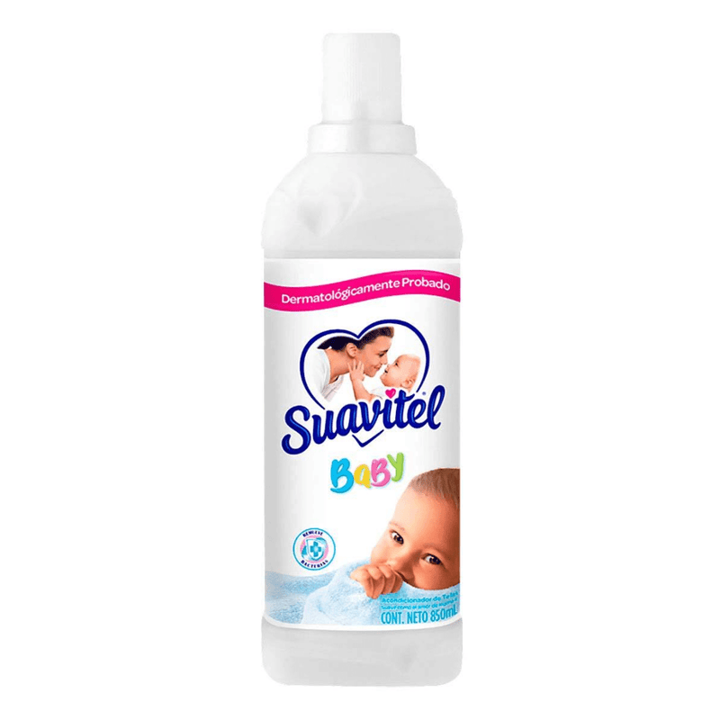 Suavitel Fabric Softener, 850mL (28.7 oz), Bebé, Case of 12 - Bulk Depot